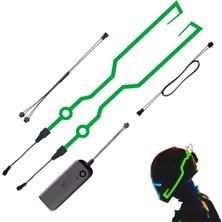 Reflektif Pilli Işık Şerit Kask Güvenlik Motosiklet Bisiklet Scooter LED Işık Gece Sürüş Şeridi