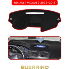 Renault Megan 3 (2008-2015)TORPİDO Koruma Halısı Kırmızı Kenar