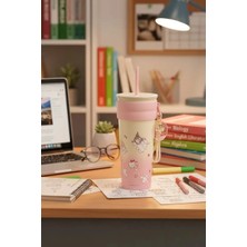 Sanrio Lisanslı Askılı ve Pipetli Paslanmaz Çelik Matara 800 ml