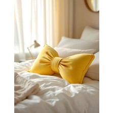 Fiyonk Görünümlü Dekoratif Yastık Dolgulu Fiyonk Kurdele Hediye Yastık Kırlent Minder