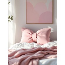 Fiyonk Görünümlü Dekoratif Yastık Dolgulu Fiyonk Kurdele Hediye Yastık Kırlent Minder