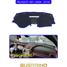 Peugeot 407 (2004- 2010)TORPİDO Koruma Halısı Mavi Kenar