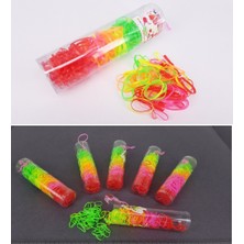 150 Adet Renkli Rainbow Lastik Toka Cimcime Tokası
