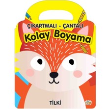 Tilki - Çıkartmalı-Çantalı Kolay Boyama