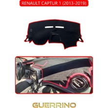 Renault Captur 1 (2013-2019)TORPİDO Koruma Halısı Kırmızı Kenar
