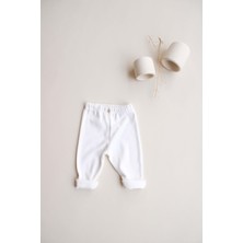 Beyaz Penye Bebek Tayt