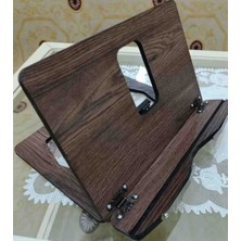İskender Wood Ahşap Ahşap Masa Üstü Tablet Telefon Kitap Tutucu Ayarlanabilir Kitap Okuma Sehpası Standı Rahle