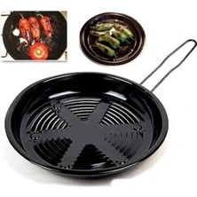 MCM Group Saplı Profesyonel Emaye Közleme Tavası 24 cm Kestanematik ile Sağlıklı Közleme Deneyimi