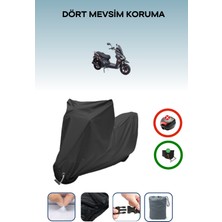 Breen Altai F2MAX 50 Plus Için Kilit Uyumlu Siyah Motosiklet Branda, Güvenli, Su Geçirmez