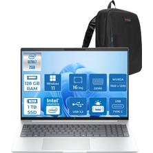 Hp Elitebook 8 G1I Intel® Core Ultra 7 255U 128GB Ddr5 1tb SSD 16" Wuxga (1920X1200) IPS 300NIT WIN11PRO Taşınabilir Bilgisayar C9FG8ETP33+ZETTAÇANTA