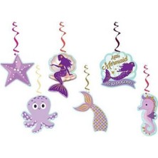 Deniz Kızı Tavan Sarkıt 6 Lı Asma Süs