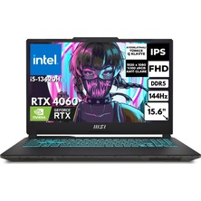 Msı Cyborg 15 I5-13420H 64 GB 1 Tbssd 8 GB RTX4060 15.6" 144Hz Fhd Windows 11 Pro Gaming Laptop A13VF-896XTRAT103