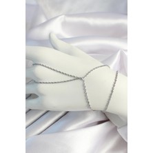 Pirinç Gümüş Renk Burgu Zincirli Şahmeran