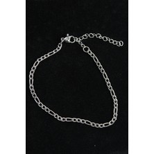 316L Çelik Figaro Model Gümüş Renk Erkek Bileklik