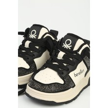 Benetton Çocuk Sneaker Siyah Beyaz Ithal BNI-12038