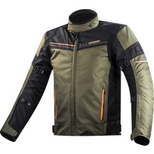 Ls2 Shadow 4 Mevsim Motosiklet Montu Haki-Siyah-Neon Turuncu