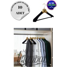 10 Adet Ev Tipi 44 cm Kaplama Plastik Ceket Askısı Buluz Askısı Elbise Askısı Kıyafet Askısı