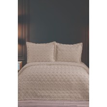 Karita Soft Çift Kişilik Pike Takımı Bej