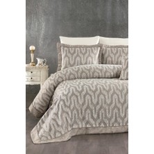 Deniz 7 Parça Şönil Pike Takımı Kahve