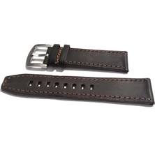 Fado&  Fosil  Uyumlu  Greyzı Deri   Saat Kordonu   22   mm   (295)
