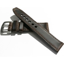 Fado&her Saate Uyumlu Hakiki   Grizi Deri Saat  Kordonu 20  mm  (292)