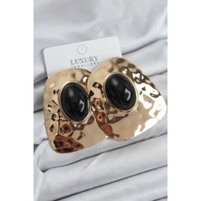 Pirinç Gold Renk Vintage Kadın Küpe