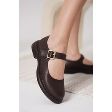 Briana Acı Kahve Gunluk Mary Jane Ayakkabı