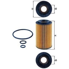 Mahle OX153.7D2 - Yag Fıltresı Mercedes OM651 W176 W246 W204 W205 C205 C117 W212 W447 B906 B907 B910