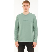 Erkek Slim Fit Uzun Kol Sıfır Yaka SWEATSHIRT-7390