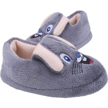 Çocuk  Peluş Içi Tüylü Yumuşak Rahat Kaydırmaz Panduf Ev Ayakkabısı Kreş Ayakkabısı  Unisex Kız Erkek 1031-124-0003