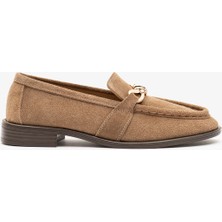 Louis Cardy Alice Yağ Yeşili Süet Deri Kadın Loafer