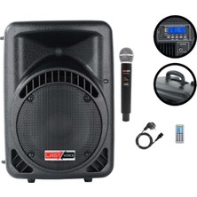 Lastvoice AMPLE-10AP Taşınabilir Seyyar Portatif Mikrofonlu Elektrikli Ses Sistemi HOPARLÖR (450 WATT)