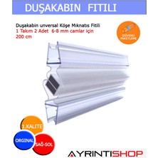 AYRINTISHOP Duşakabin Unversal  Köşe Mıknatıs Fitili 1 Takım 2 Adet