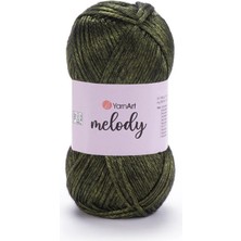 Melody - Parlak El Örgü Ipi Koyu YEŞIL-898
