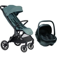 Easywalker Jackey Xl Travel Sistem Bebek Arabası Forest Green - Merkürbebe Guardix Anne Kucağı Siyah