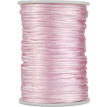 Floş Ip - Takı Ipi - Sıçan Kuyruğu Ip - Bileklik Ipi 3 mm Pembe