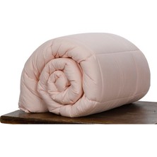 Özdilek Ranforce Pamuk Kumaş Tek Kişilik Silikon Yorgan-Pembe
