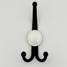 Boncuk Portmanto & Vestiyer Askılık Siyah / Beyaz (1 Adet)