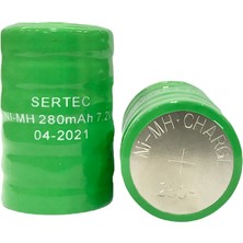 7.2V Ni-Mh 280 Mah Buton Şarjlı Pil