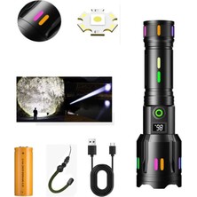 Profesyonel Zoomlu 50W Şarjlı Powerbank Avcı Polis El Feneri PS-9885