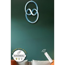 Eva Mavi Kumandalı 3 Renk Modern Sarkıt LED Avize