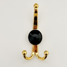 Boncuk Portmanto & Vestiyer Askılık Altın / Siyah (1 Adet)