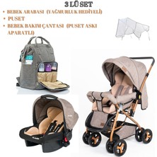 Ünal Travel Sistem Bebek Arabası Taşıma Puseti ve Anne Bebek Bakım Çantası