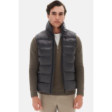 Twn Slim Fit Antrasit Düz Yelek Mont 3ECY70501502M