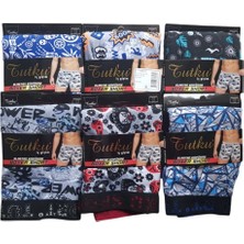Tutku Erkek Elas Emp Spor Boxer 6'lı Kombin