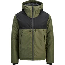 Jack & Jones Jcounion Light Padded Blocking Yeşil Erkek Mont 12285586