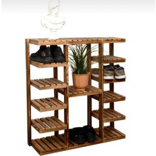 Ahşap Ayakkabılık Katlı Ayakkabılık Raf