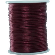 Floş Ip - Takı Ipi - Sıçan Kuyruğu Ip - Bileklik Ipi 1 mm Mürdüm
