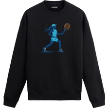 Colermi Kadın Tenisçi Tasarım Baskılı Unisex Sweatshirt