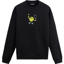 Colermi Tenis Topu Tasarım Baskılı Unisex Sweatshirt
